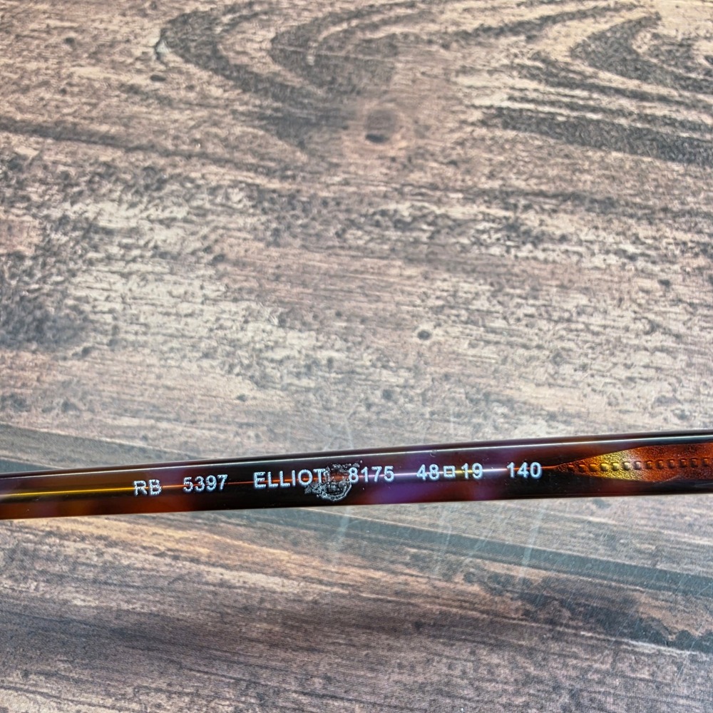 Ray-Ban Elliot RB 5397 8175 Violet Havana Tortoise Eyeglass Frames 48-19-140 - Picture 3 of 8